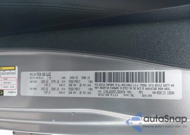 1C4BJWDG5FL685474: 42347852