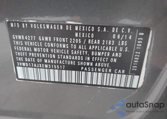 3VWD17AJXEM315517: 42348053