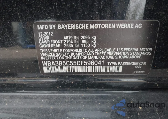 WBA3B5C55DF596041: 42348070