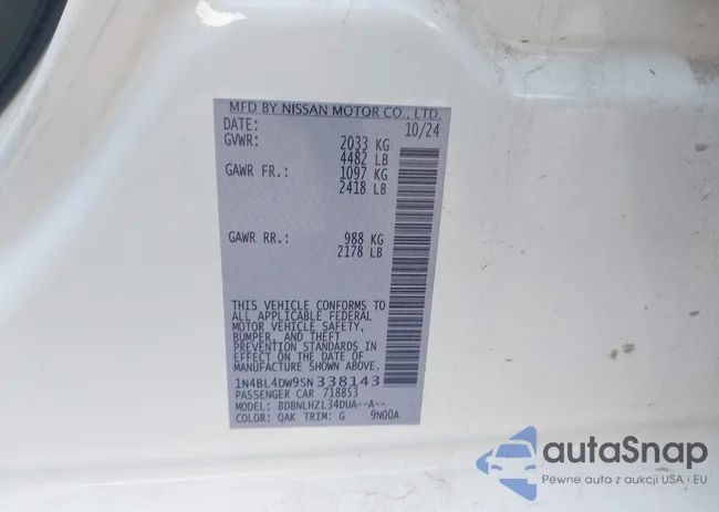 1N4BL4DW9SN338143: 42349184