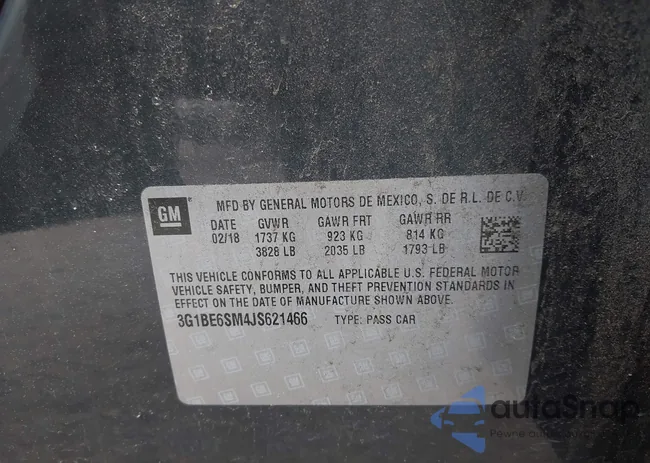 3G1BE6SM4JS621466: 42349204