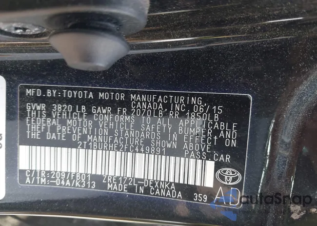 2T1BURHE2FC449891: 42349291