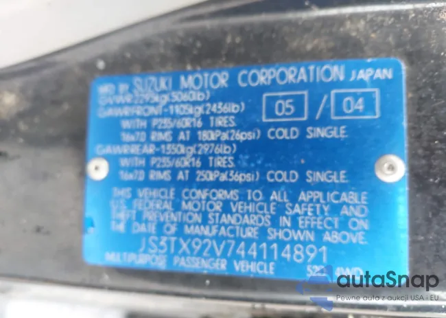 JS3TX92V744114891: 42349418