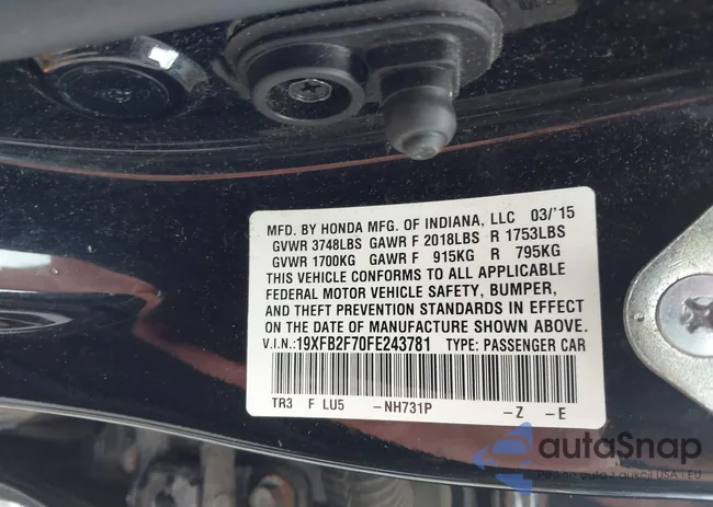 19XFB2F70FE243781: 42349545