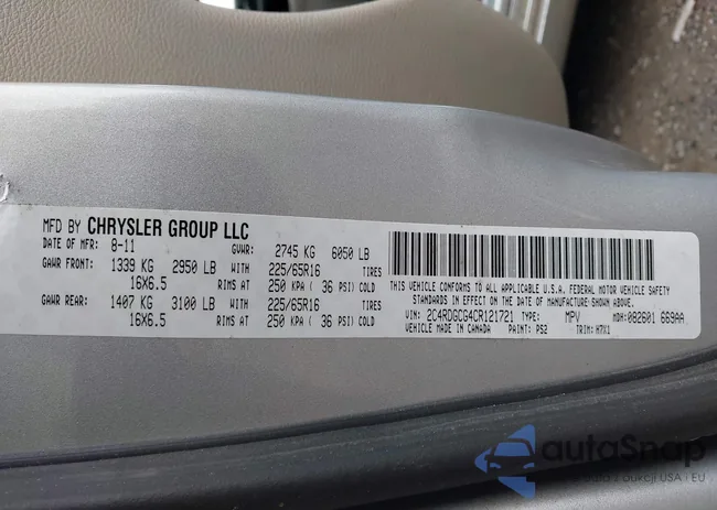 2C4RDGCG4CR121721: 42349575