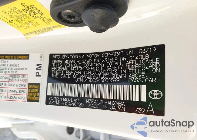 JTNK4RBE5K3052599: 42349650