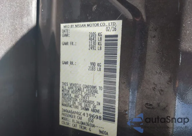 1N4AA6AP4GC439698: 42350145