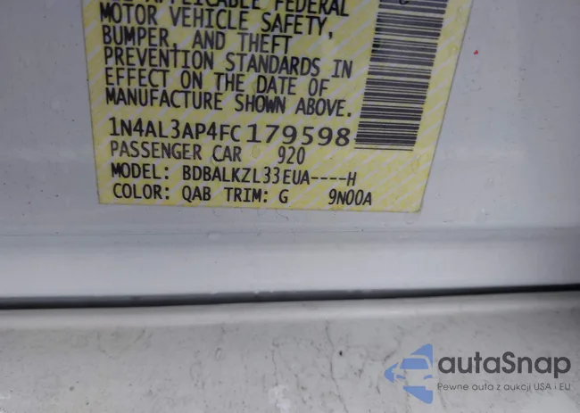 1N4AL3AP4FC179598: 42350243