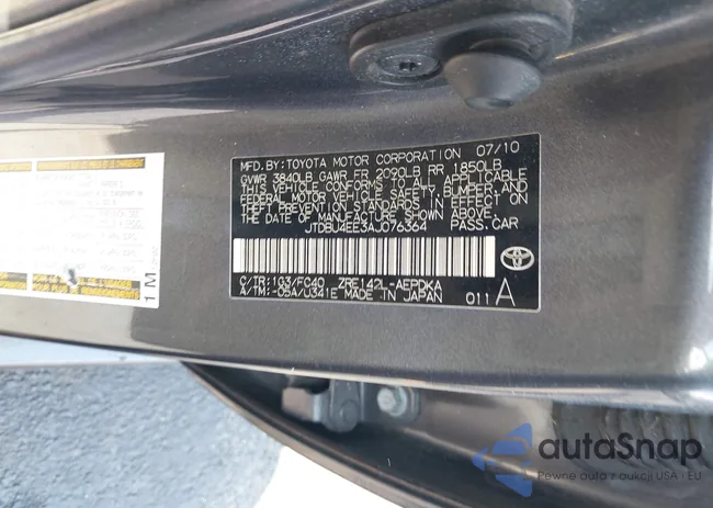 JTDBU4EE3AJ076364: 42350604