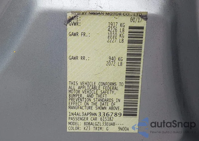 1N4AL3AP9HN336789: 42349843