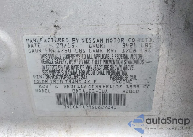 3N1CN7AP9GL827241: 42350083