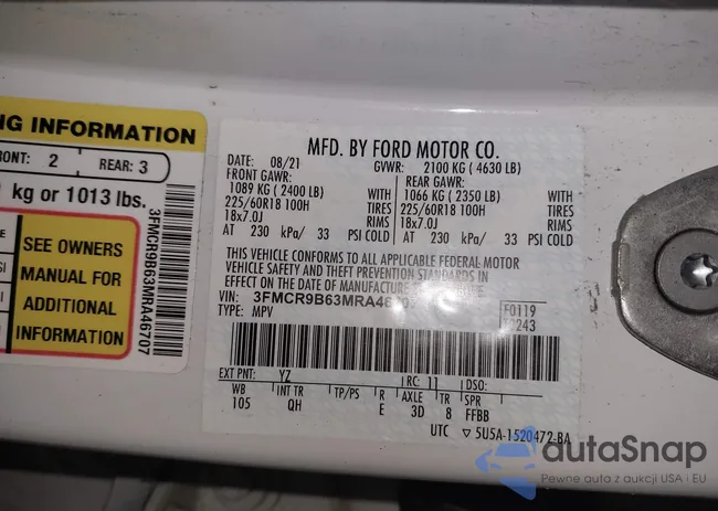 3FMCR9B63MRA46707: 42351160