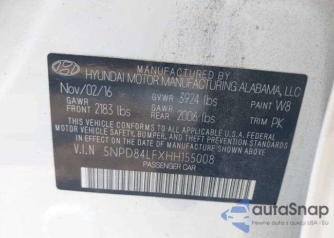 5NPD84LFXHH155008: 42351165