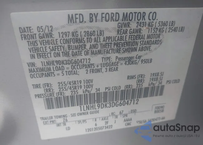 1LNHL9DK3DG604712: 42351237