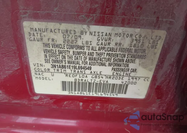 3N1AB61E19L694549: 42351238