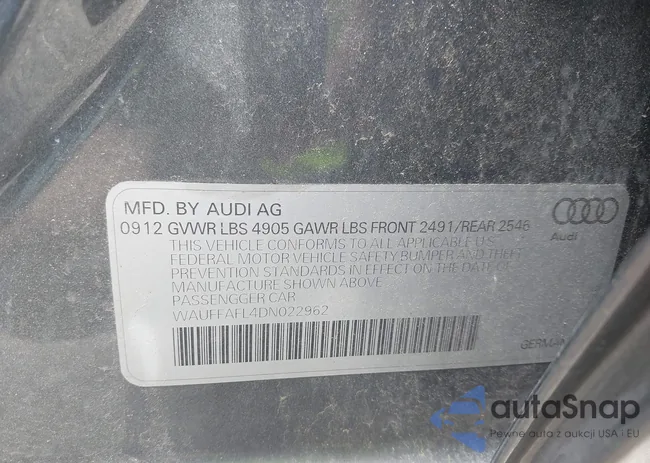 WAUFFAFL4DN022962: 42351495