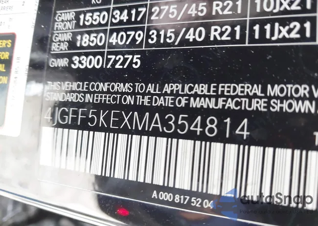 4JGFF5KEXMA354814: 42351625