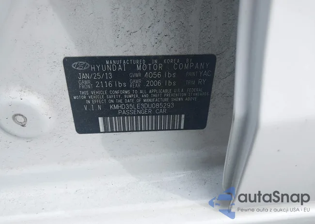 KMHD35LE3DU085293: 42350998