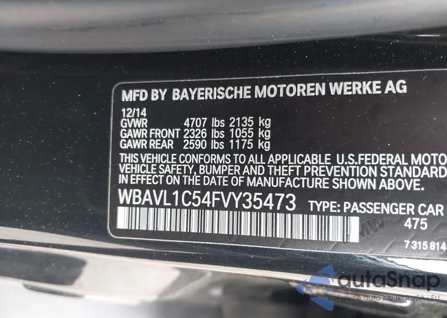 WBAVL1C54FVY35473: 42351079