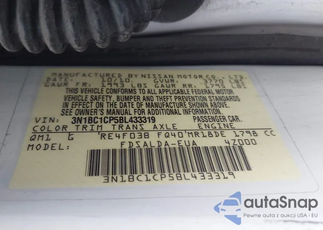 3N1BC1CP5BL433319: 42351116