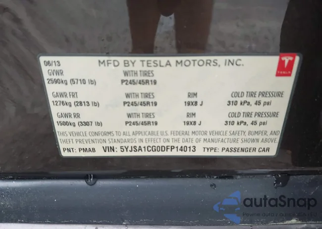 5YJSA1CG0DFP14013: 42352134