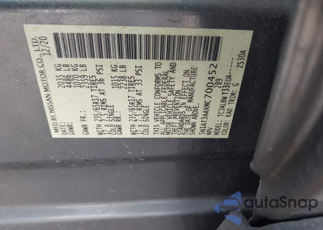 5N1AT3AAXMC700452: 42352289