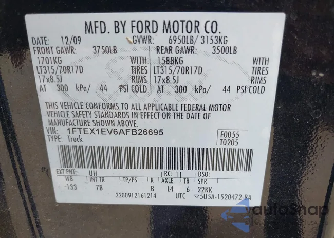 1FTEX1EV6AFB26695: 42352434