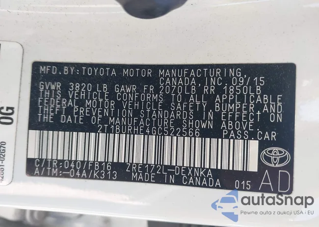 2T1BURHE4GC522566: 42352448