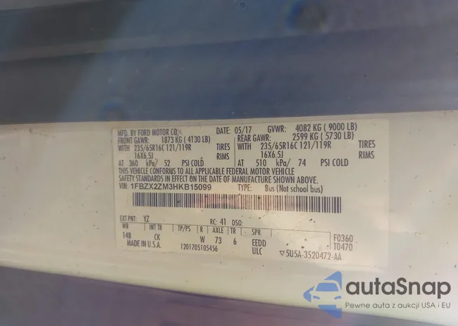 1FBZX2ZM3HKB15099: 42352568