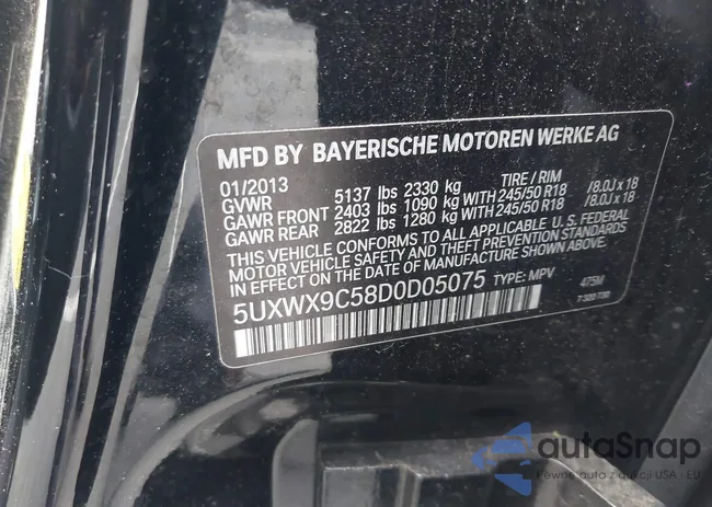 5UXWX9C58D0D05075: 42352607