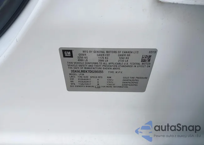 2GKALMEK7D6286055: 42352610