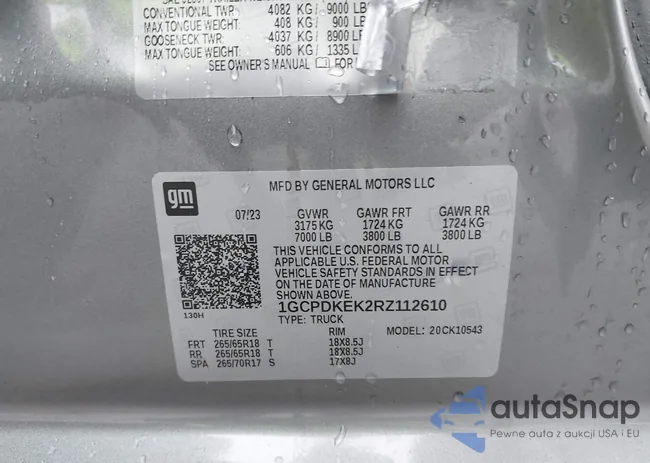 1GCPDKEK2RZ112610: 42351992