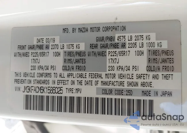 JM3KFACM6K1586025: 42353142