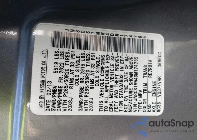 JN8CS1MW4DM174765: 42353218