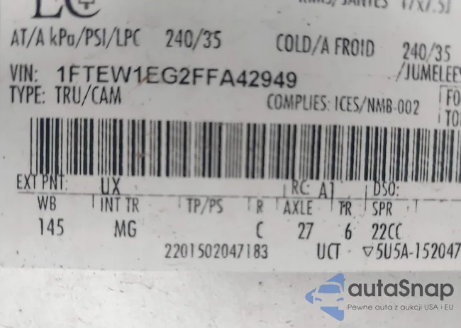 1FTEW1EG2FFA42949: 42353392