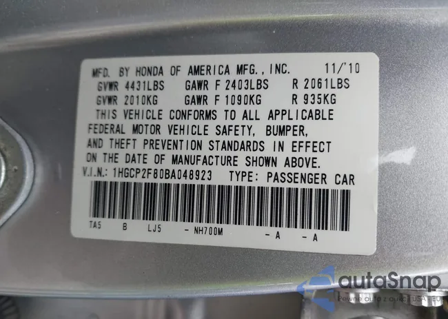 1HGCP2F80BA048923: 42353701