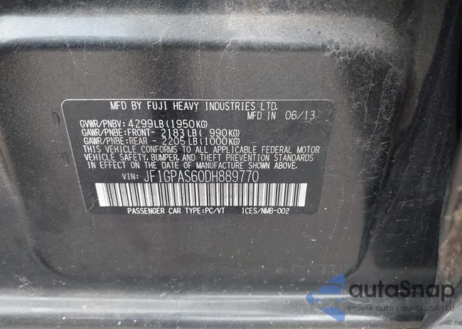 JF1GPAS60DH889770: 42352916