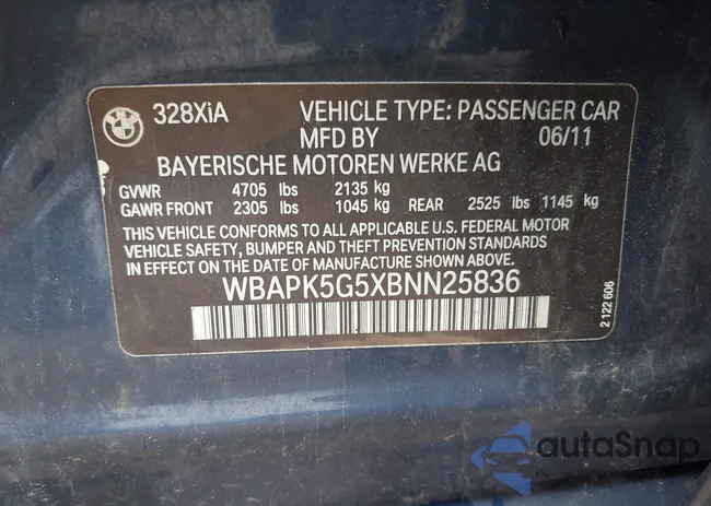 WBAPK5G5XBNN25836: 42352968