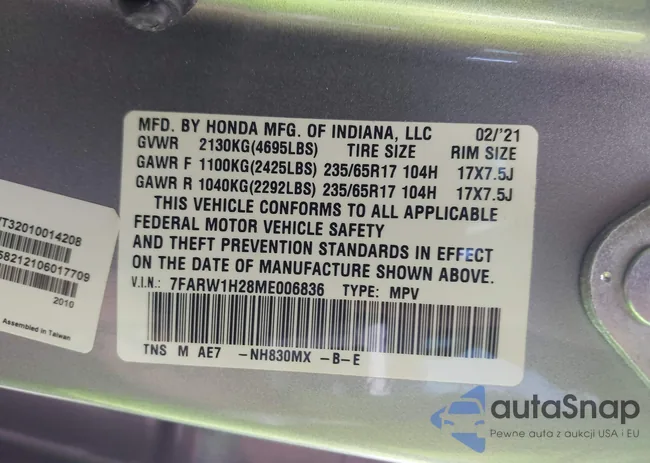 7FARW1H28ME006836: 42352976