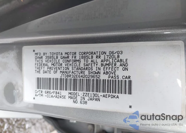 JTDBR32E642029652: 42353011