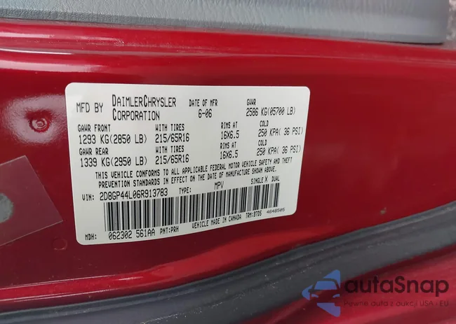 2D8GP44L06R913783: 42354147