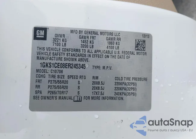 1GKS1CE08ER245345: 42354541