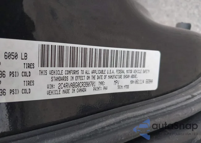 2C4RVABG0CR390701: 42354677