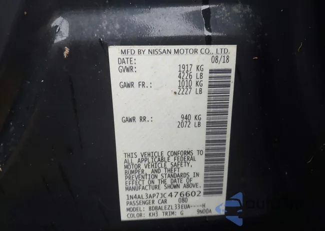 1N4AL3AP7JC476602: 42353746