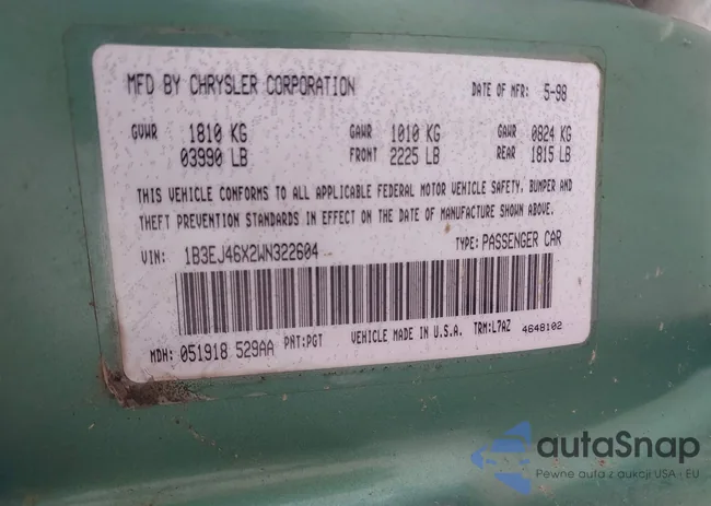 1B3EJ46X2WN322604: 42354048