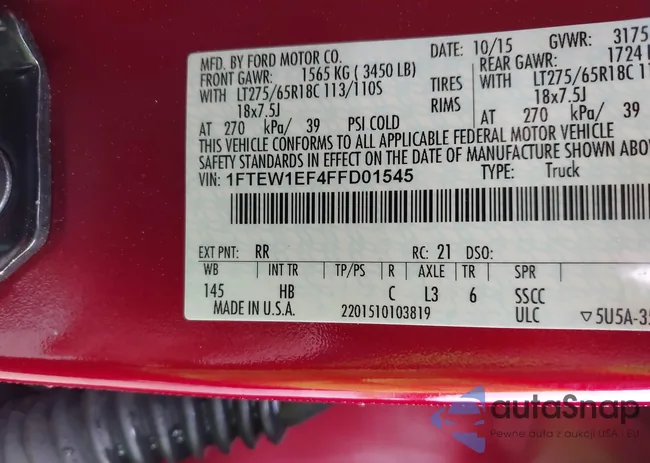 1FTEW1EF4FFD01545: 42355249