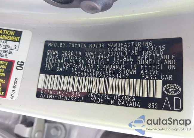 2T1BURHE9GC551447: 42355258