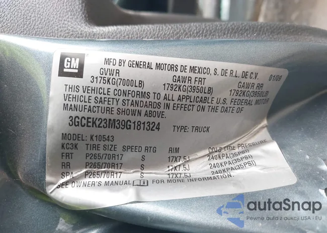 3GCEK23M39G181324: 42355277