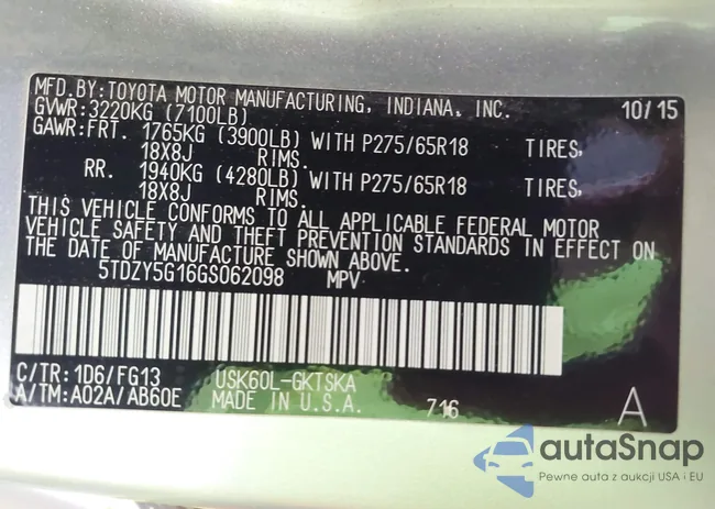 5TDZY5G16GS062098: 42355311