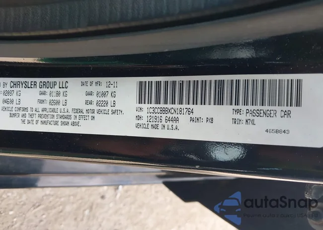 1C3CCBBBXCN181764: 42355361